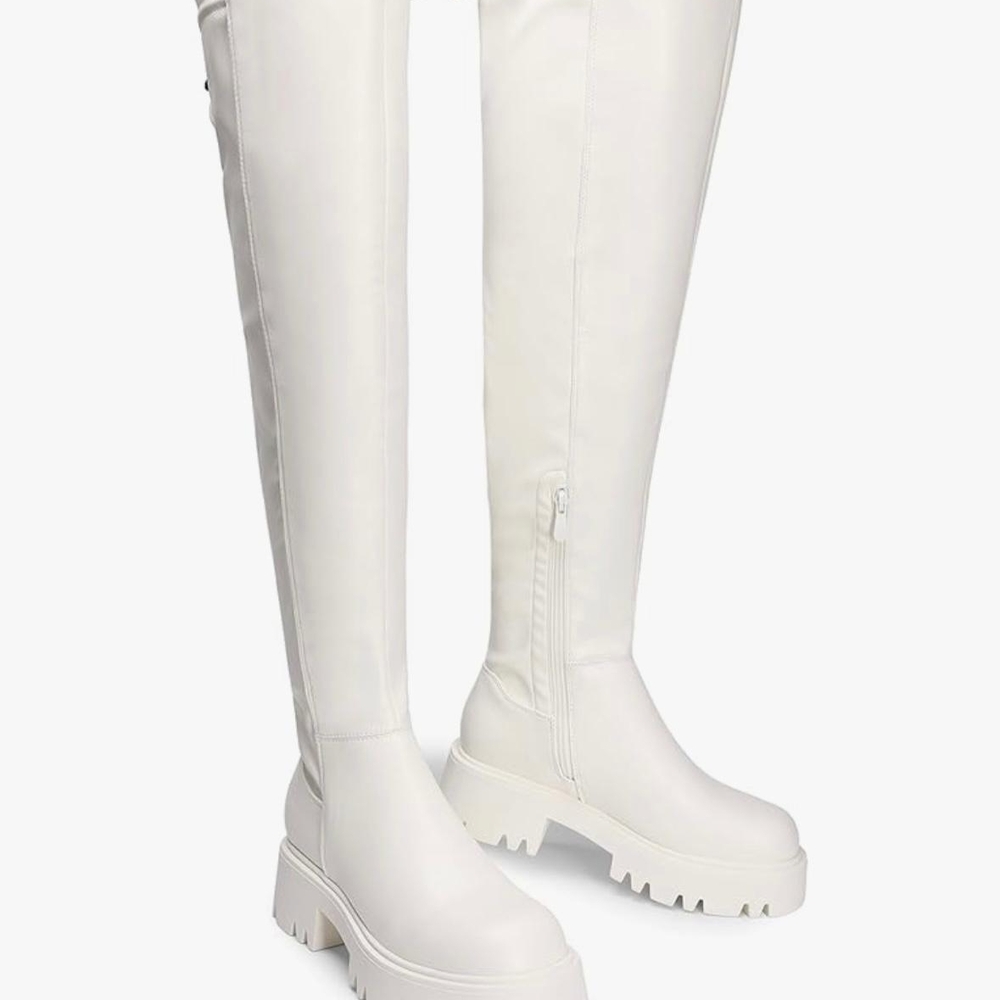 Dream Pairs Women's Over the Knee White Boots